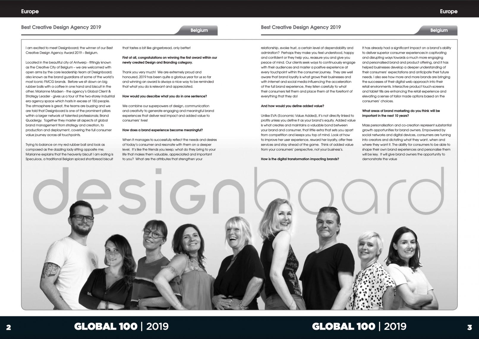 Tijdschrift designboard met magazinefotografie door Katrien Magnus